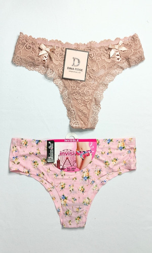 Paquete De 2 Piezas Panty Invisible/lencería Sexy De Mujer