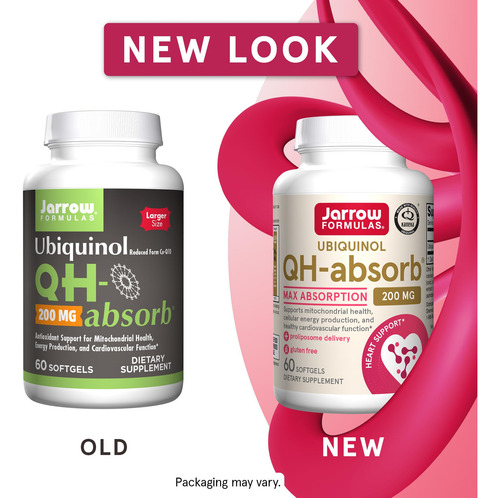 Suplemento Jarrow Formulas Qh-absorb 200 Mg Co-q10 60 Softge