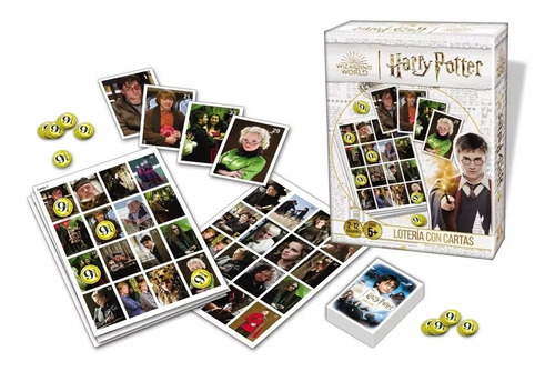 Juego De Mesa Harry Potter Lotería Con Cartas