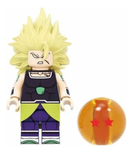 Boneco Blocos De Montar Dragon Ball Super Sayan Broli