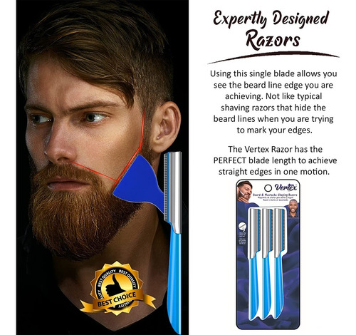 Barba Bigoteado Borde Recto Afeitar Hombre Barba Barba Edger