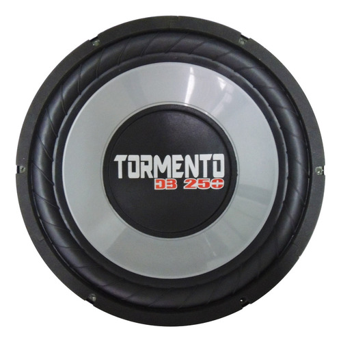 Subwoofer 12 Pol Tormento 250w Rms Bobina Simples E Dupla Cor Preto