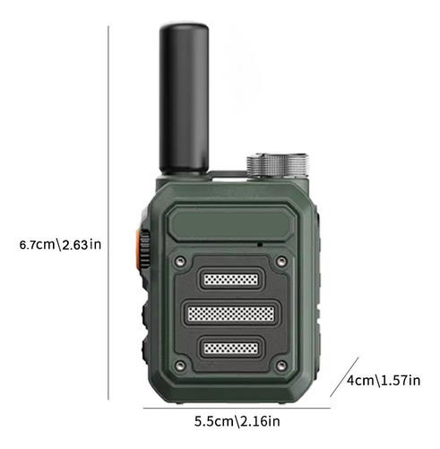 Radio Walkie Talkies Recargable Intercomunicador De Un Toque
