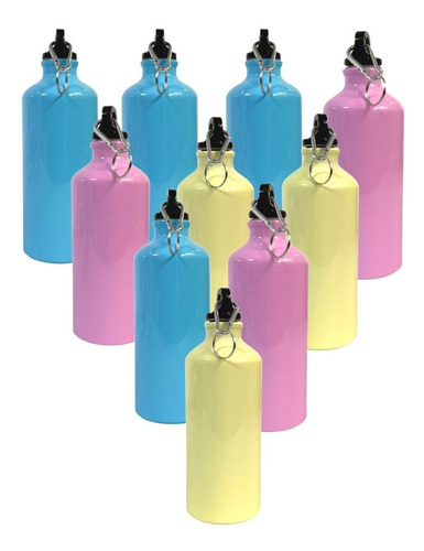 Botella De Aluminio 600ml Tlp Sublimacion 35 Pzs Color