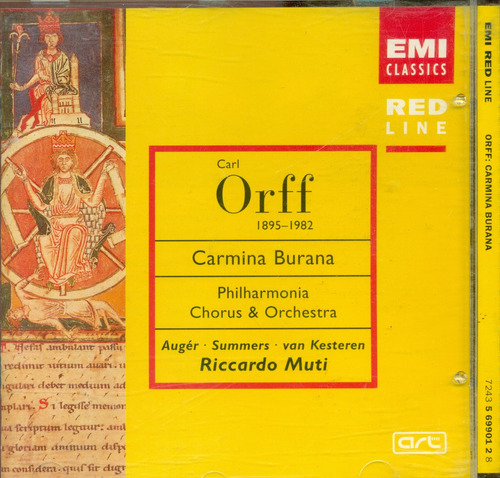 Cd. Carl Orff / Carmina Burana Philarmonia Chorus & Orchestr