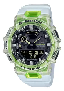 Reloj Casio Gba-900sm-7a9 G-shock G-squad Entrenamiento Color de la malla Transparente Color del bisel Verde claro Color del fondo Negro