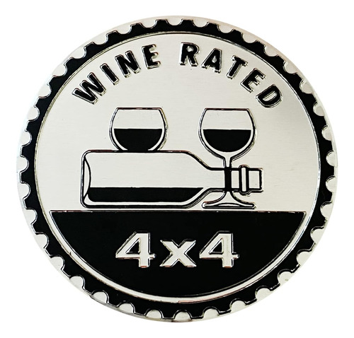Emblema De Coche Con Insignia De Vino, 4 X 4, Insignia De Me
