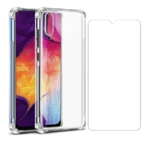 Capa Anti Shock Acrílica + Película Gel Galaxy A50 / A505