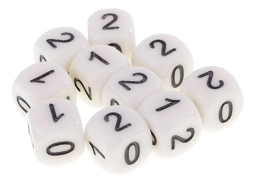 2 De Dados De 16 Mm Con Números Piezas Para S De Dados O