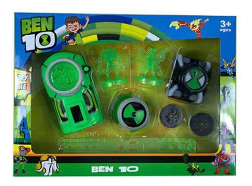 Ll Set Proyección Ben10 Y Reloj Juguete Con Sonido