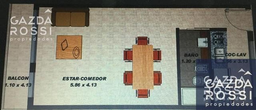Imagen 8 de 8 de Venta Moderno Departamento De 1 Ambiente A Estrenar En El Centro De Monte Grande