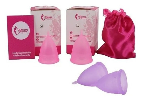 Copa Menstrual De Silicona Plegable Con Estuche Ecológica 
