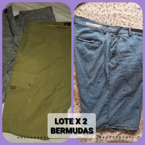 Bermuda Lote X 2 Billabong Jean Newport Boulogne Leer Envios