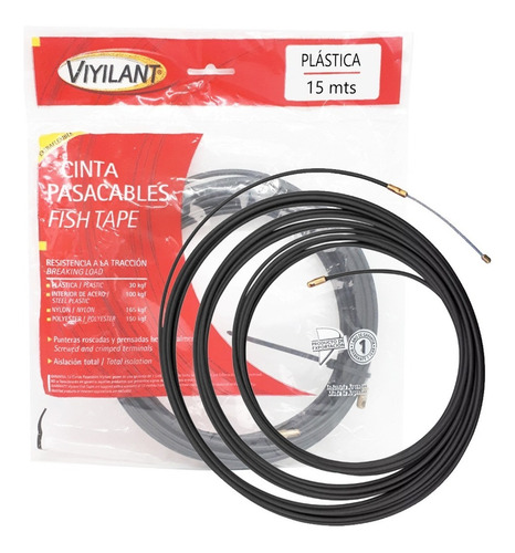 Imagen 1 de 7 de Cinta Pasacables Plástico Profesional 15 Mt Viyilant E. D. B