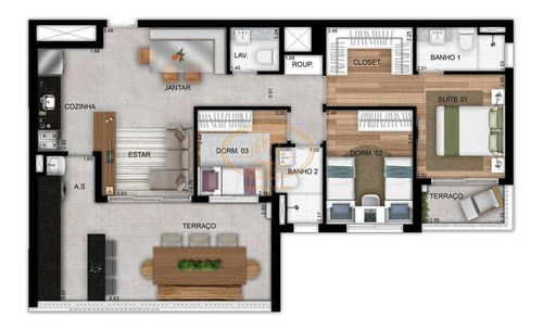 Apartamento Com 3 Dormitório(s) Localizado(a) No Bairro Saúde Em São Paulo / São Paulo - 5178:909759