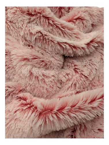 Tela De Peluche Mt Jaspeado 23 Mm Rosa Jaspe Liso