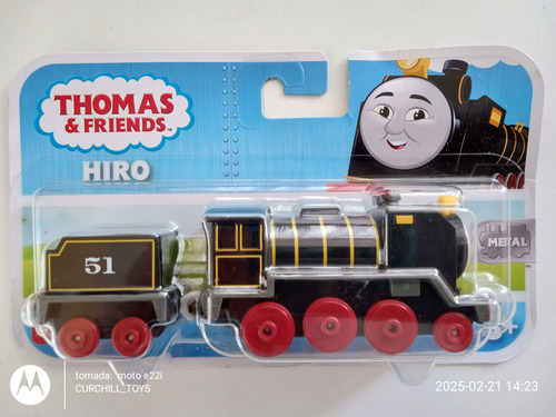 Thomas & Friends Tren Hiro Con Vagon Push Along De Metal