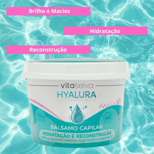 Imagem 2 de 5 de Bálsamo Ácido Hialurônico Hyalura 250g Lançamento Vita Seiva