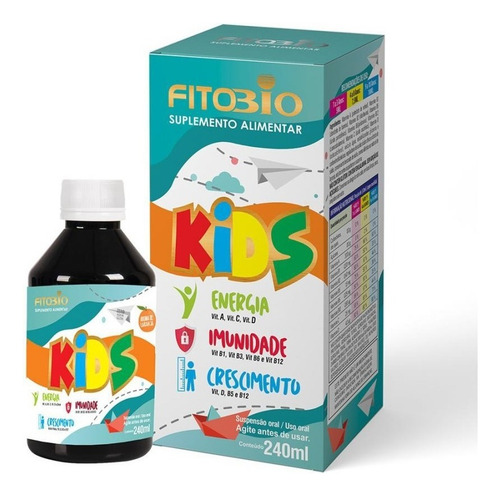 Suplemento Fitobio Kids 240ml Sabor Sem sabor
