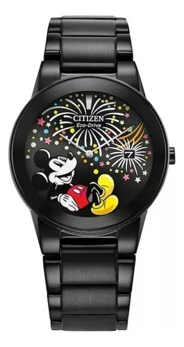 Citizen Disney Mickey Fiesta Unisex Au1095-57w .... Dcmstore Color de la correa Negro Color del bisel Negro Color del fondo Negro