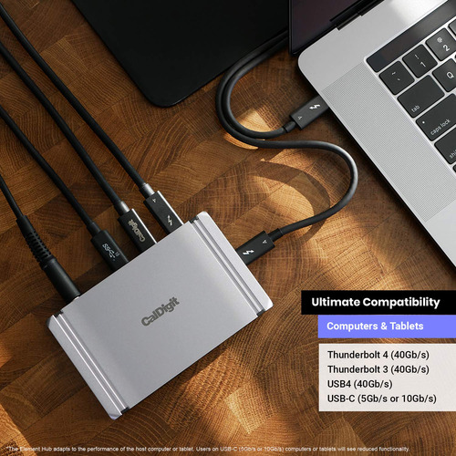 Thunderbolt 4 Element Hub Caldigit 4x Usb4 Con Carga De 60 W