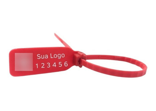 Lacre Malote Personalizado 2 Faces + Qr  27 Cm (500) Peças