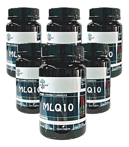 Imagem 5 de 6 de Kit 6 Trio Magnésio Dimalato L Carnitina Q10 800mg