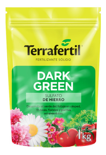 Sulfato De Hierro Fertilizante Dark Green Terrafertil 1kg