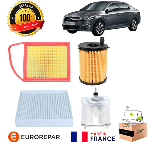 Kit Filtros Para Citroen C-elysee 1.6 Dv6dt 2013 2017