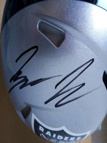 Casco Riddell Speed Raiders Las Vegas Autógrafo Tyree Wilson