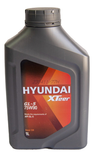 Aceite De Transmision 75w90 Gl-5 Marca Hyundai 1lts