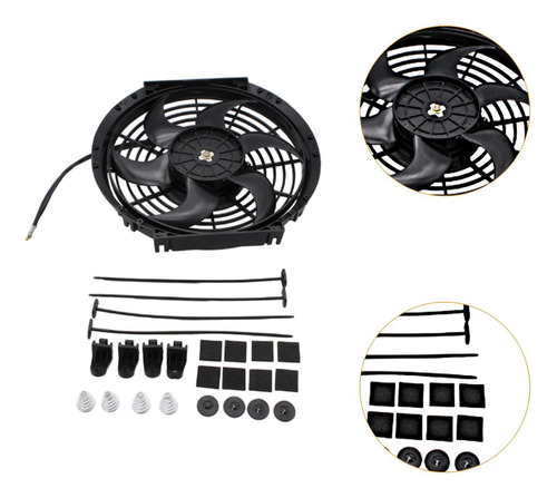 Ventilador De Radiador De 10 Pulgadas Premium Con Kit De