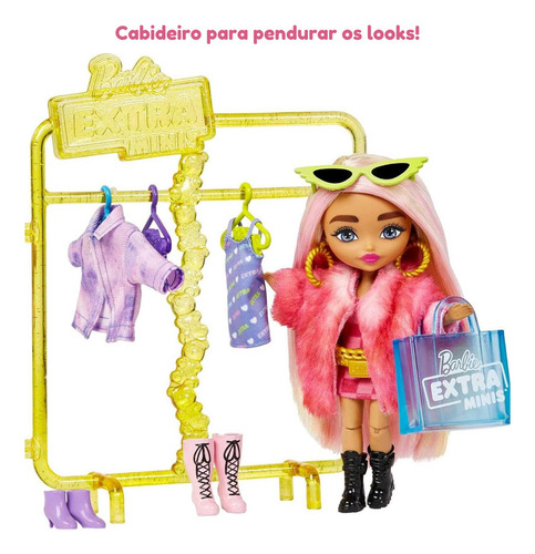 Boneca Barbie Extra Minis Boutique 60 Cm Com 20 Pçs - Mattel