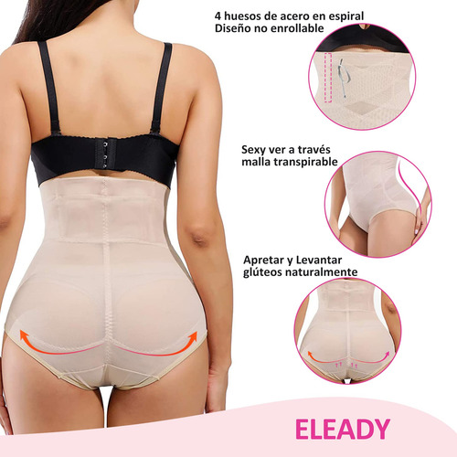 Eleady Pantalón Corto Moldeador Bragas Faja Para Mujer