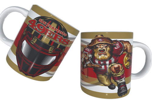 Taza Blanca 49ers San Francisco Regalo Para Fan De Americano