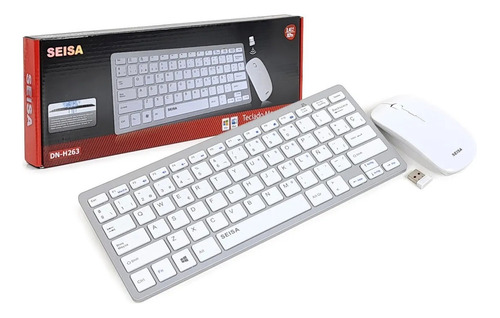 Kit De Teclado Y Mouse Inalámbrico Seisa Dn-h263 Ultra Slim