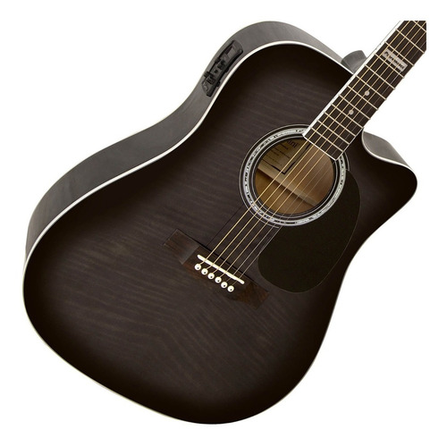 Imagem 5 de 6 de Violão acústico Giannini Performance GF-1D CEQ Agathis para destros translucent black verniz brilhante