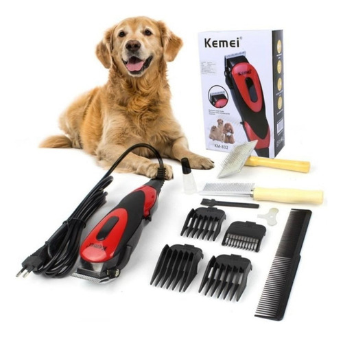 Maquina Para Mascota Cortadora De Pelo Kemei Km-832