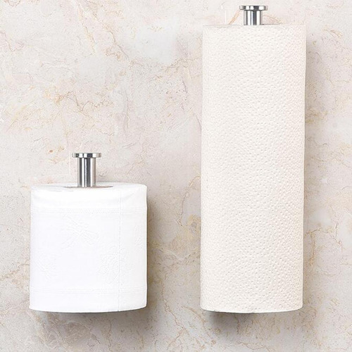 2 Piezas Toallero De Papel Inoxidable Accesorios De Pared