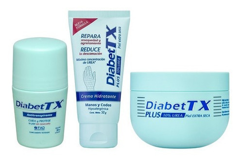 Diabet Tx Kit Crema Plus + Crema De Manos + Antitranspirante