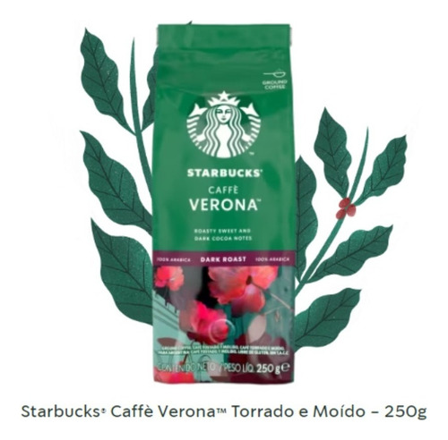 Café Torrado e Moído Starbucks Caffè Verona Pacote 250g