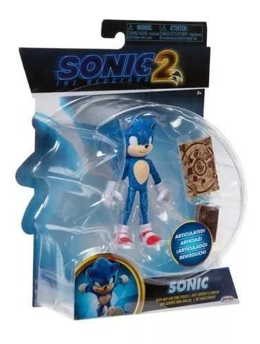 Boneco Sonic Classic Azul Personagem Action Figure Articulado