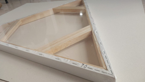 Tela Painel Triangular Para Pintura - 70 Cm - 12 Unidades