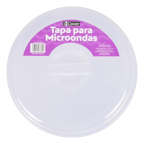 Tapa De Microondas Para Salpicaduras De Plástico Resistente