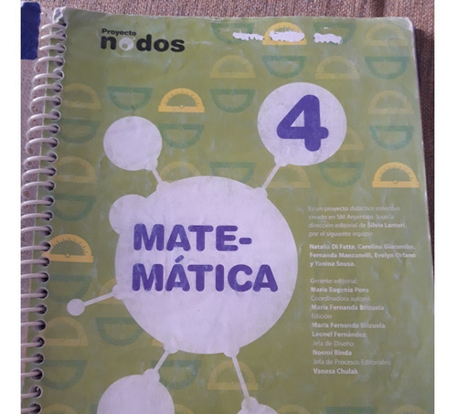 Matemática 4 Proyecto Nodos Editorial Sm