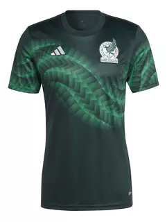 Camisa adidas México 2022 Pré Jogo Verde Masculina