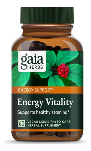 Vitalidad Energética Gaia Herbs 60 Fitocápsulas