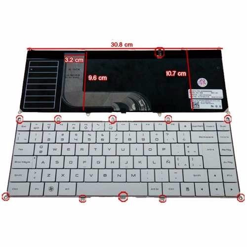 Teclado Notebook Dell Adamo 13 13-a101 Español Plateado