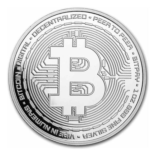 Souvenir  Bitcoin  Moneda Física Coleccionable Con Cápsula