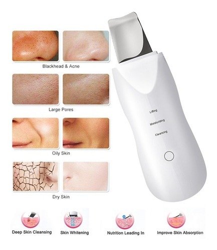 Imagen 4 de 10 de Limpiador Facial Ultrasónico, 3 En 1 Con Accesorio Para El A